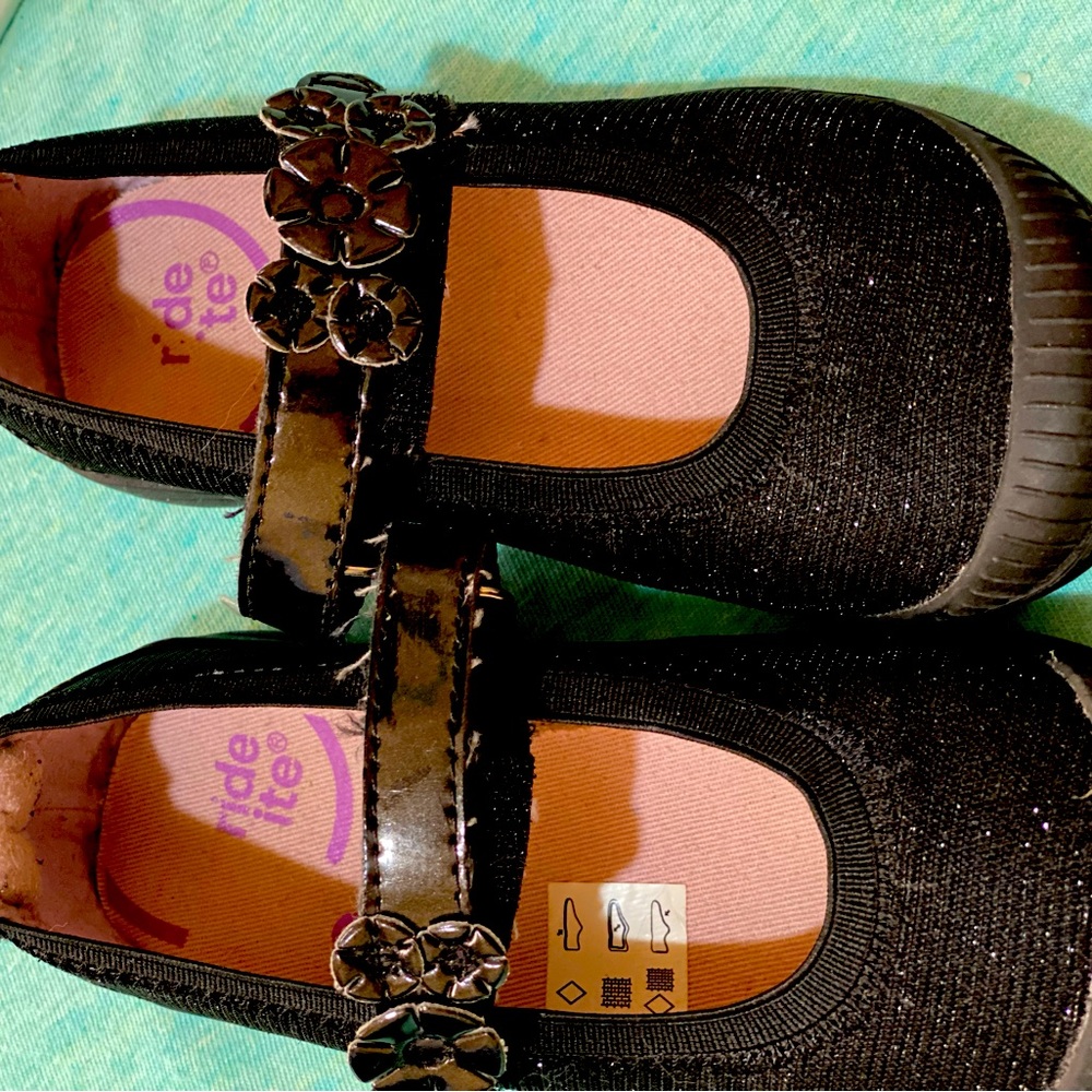 Stride rite shoes , black sparkle